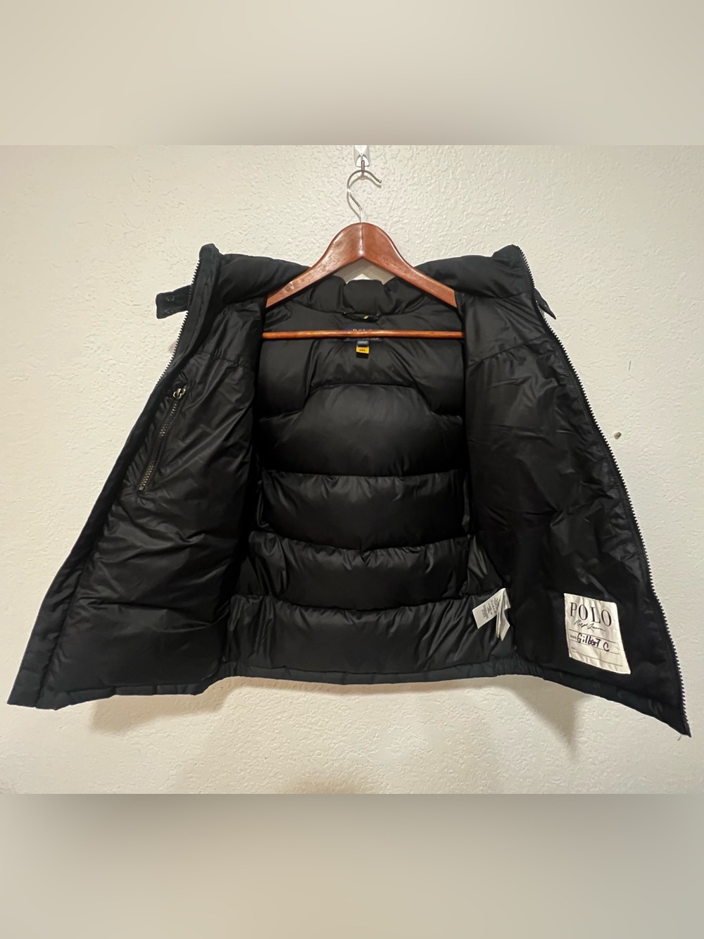 Boys Ralph Lauren Black Hooded Down Jacket. Size (10/12) - Picture 4 of 12